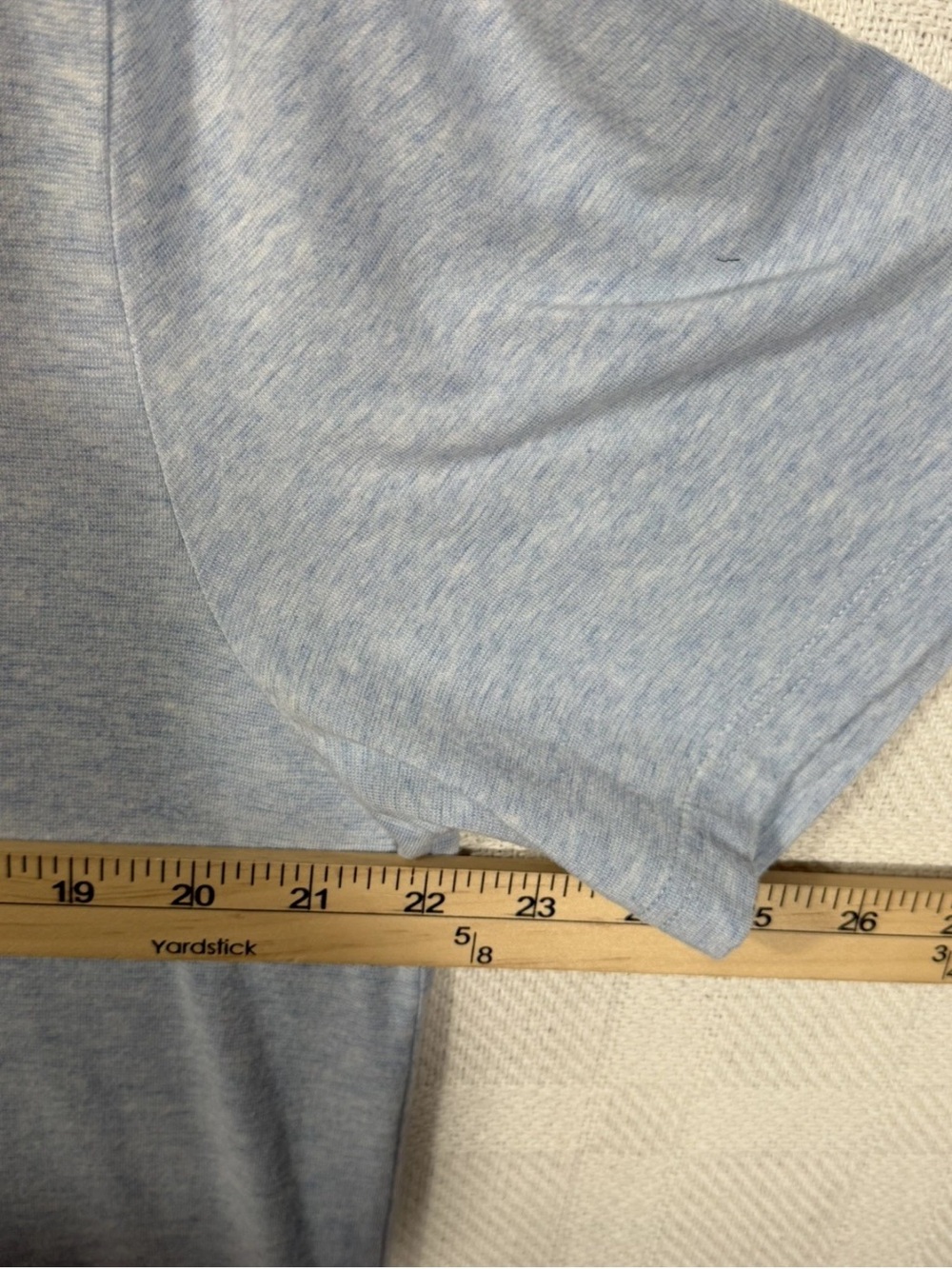 Faherty Heather Blue Men's Polo Shirt XL Short Sleeve - Picture 3 of 7